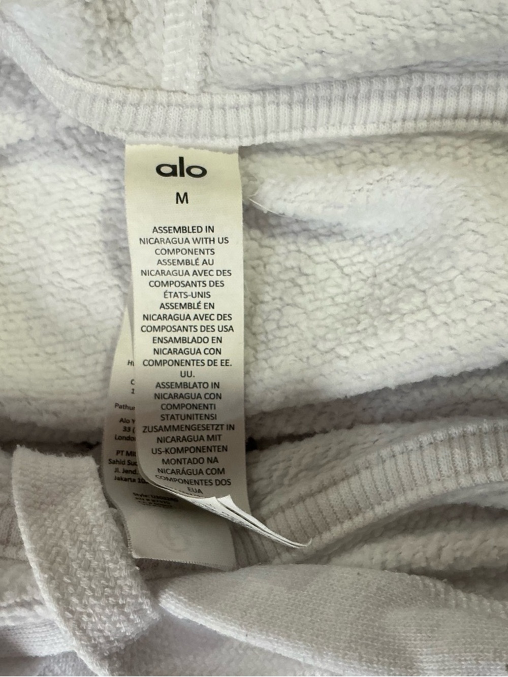 ALO Yoga Accolade Pullover Hoodie While Women’s Size M Sleeve. - Picture 6 of 7